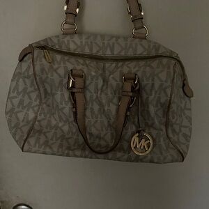 Michael Kors Tan and Brown Satchel
